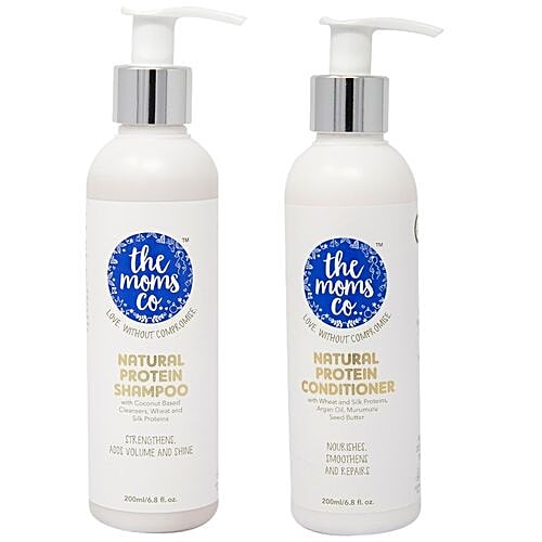 Buy The Moms Co Natural Protein Hair Detox Kit Wheat, Silk