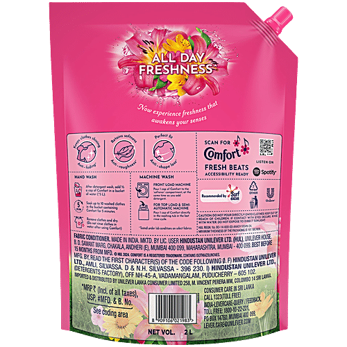 Comfort After Wash Lily Fresh Fabric Conditioner 2 Ltr.