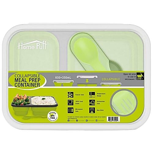 Buy Home Puff Collapsible Lunch Box/Tiffin Box - 2 Compartment, Premium ...