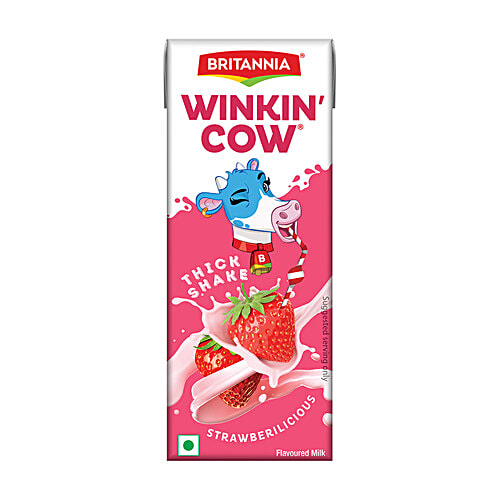 Buy Britannia Winkin' Cow Strawbericious Thick Milkshake Online at