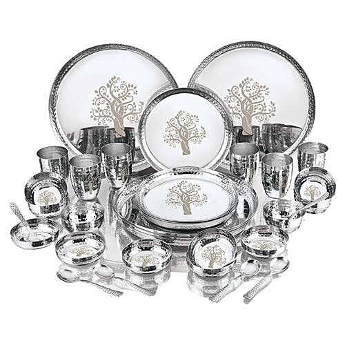 Buy Kitchen Essentials Stainless Steel Dinner Set Apple Shape