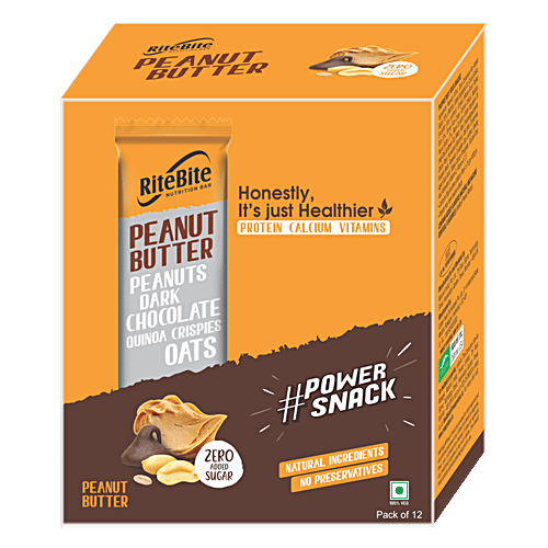 Buy RiteBite Max Protein Multigrain Energy Bar - Peanut ButterDark ...
