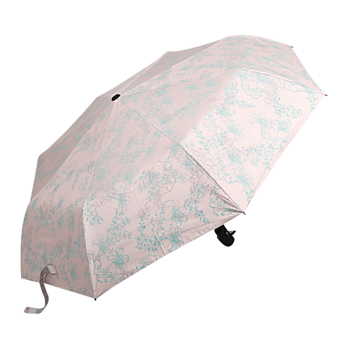 Parachase Three Fold Umbrella Auto Open Close, Windproof, Pink Blue  Flower, BB520, pc