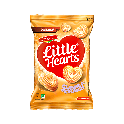 Britannia Little Hearts Classic Crunch Biscuits, 79 g