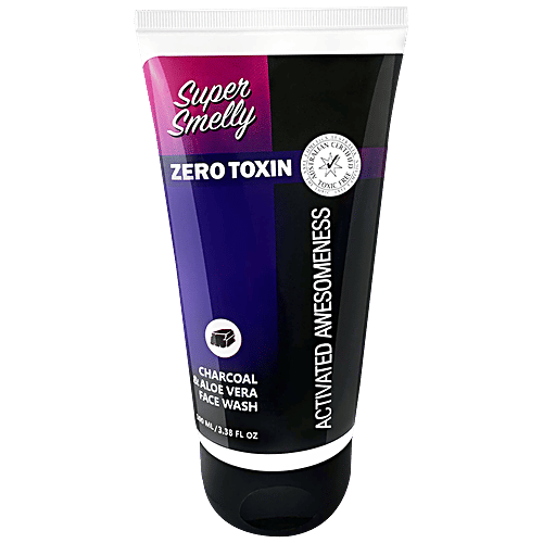 Buy Super Smelly Face Wash - Activated Charcoal, Ginseng & Aloe Vera, For  Acne & Pollution Control, Natural & Toxin Free Online at Best Price of Rs  null - bigbasket