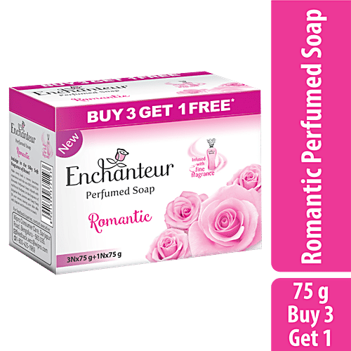 Enchanteur Romantic Perfumed Bar Soap for Women, 75 g