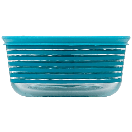 Buy Pyrex Borosilicate Glass Baking Round Storage Cup Blue