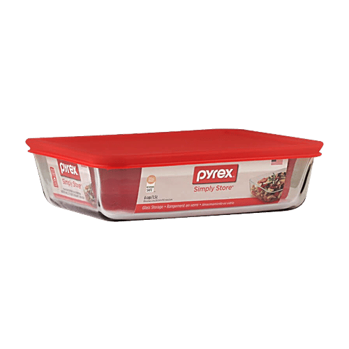 Ubuy Pyrex Leftover Containers Pyrex 6-cup Rectangle Glass Food