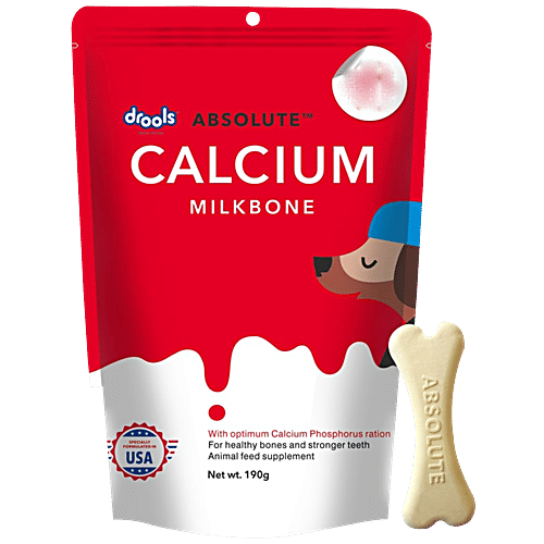 Drools Drools Absolute Calcium Bone Dog Treats Pouch, 190 g