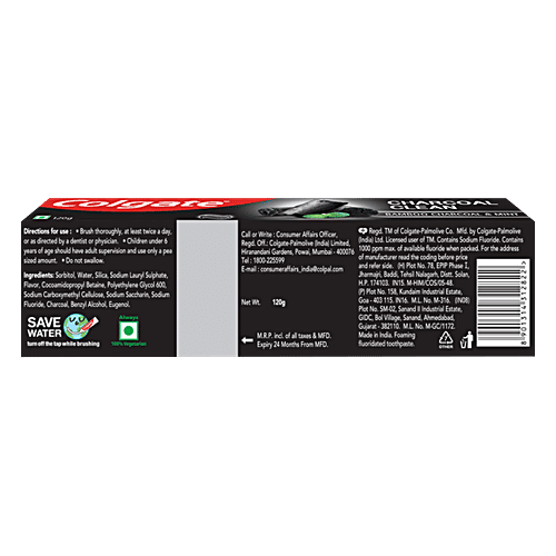 Colgate Bamboo Charcoal And Mint Clean Gel Toothpaste 120G
