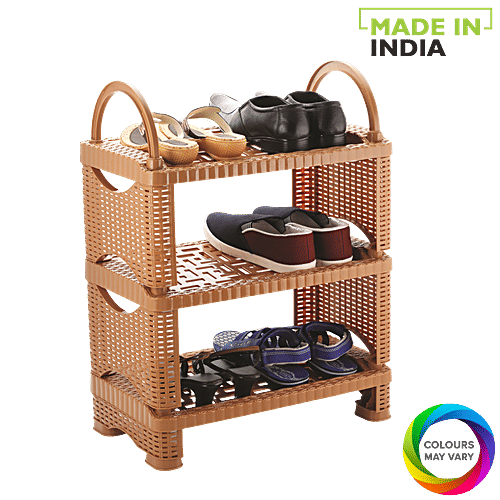 Buy Nakoda Futura Plastic Shoe Rack/Shoe Stand Tier, Assorted