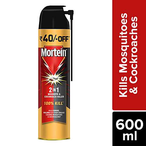 Two In One Insect Buy Mortein 2-In-1 Mosquito & Cockroach Killer Spray - Lemon Fragrance ...