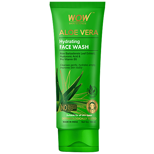 Wow Skin Science Aloe Vera Moisturising Face Wash 100Ml
