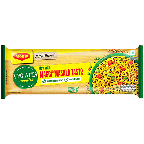 Maggi Nutri-Licious Atta Noodles Masala 435 Gm
