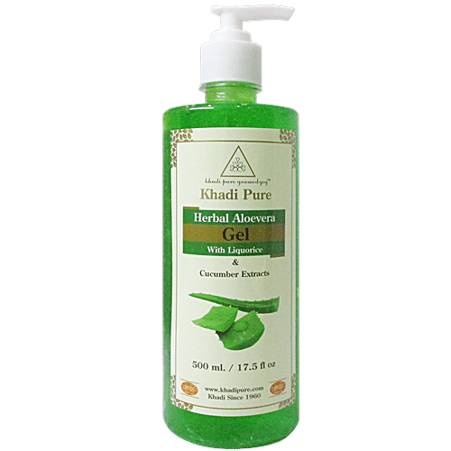 Buy Khadi Pure Herbal Aloe Vera Gel - With Liquorice & Cucumber Extracts  Online at Best Price of Rs null - bigbasket