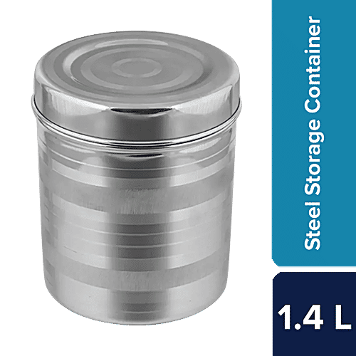 bb home Deep Dabba Storage Container Diamond, Stainless Steel,  Durable, l