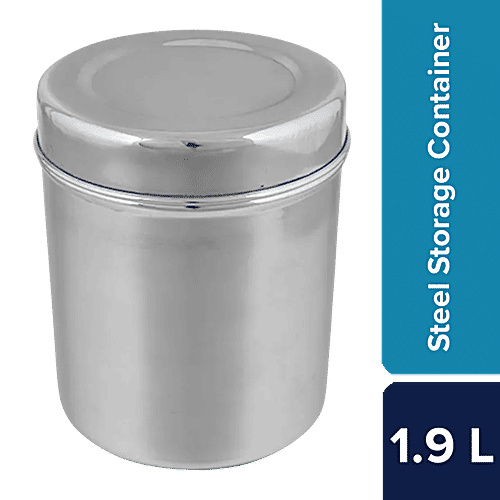 bb home Deep Dabba/Storage Container Plain, Stainless Steel,  Durable, l