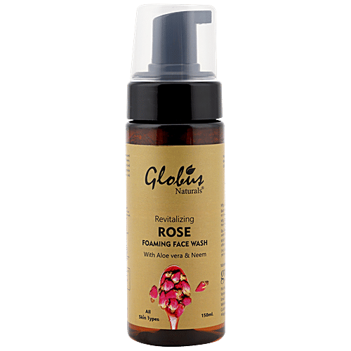 Buy Globus Naturals Revitalizing Rose Foaming Face wash - with Aloe Vera &  Neem, For All Skin Types, Free from Harmful Chemicals & Paraben Online at  Best Price of Rs null - bigbasket