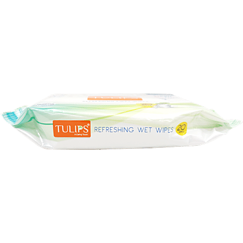 Tulips Summer Fresh Refreshing Wet Wipes 20Pcs