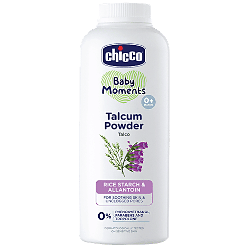 Buy Chicco Baby Moments Talcum Powder, Rice Starch Allantion