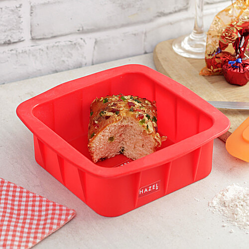 Buy Hazel Silicone Square Cake Mould Red Online at Best Price of
