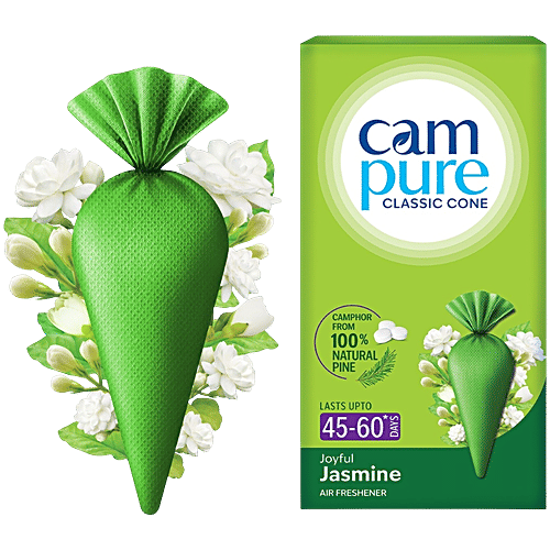 Campure Jasmine Camphor Cone Air Freshener 60G
