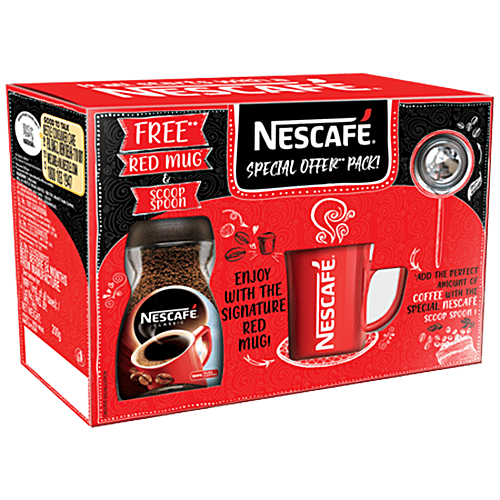 Nescafe Classic 100% Pure Instant Coffee Special Offer Pack, 200 g