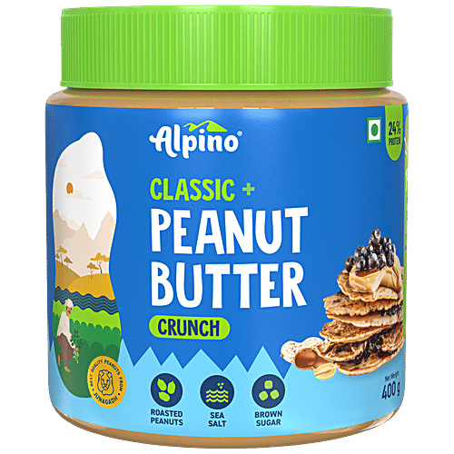 Alpino Classic + Crunch Peanut Butter 400 Gm