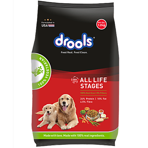 Drools All Life Stages Dry Dog Food 100% Vegetarian, kg