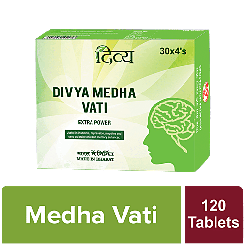 Buy Patanjali Divya Medha Vati - Extra Power Online at Best Price of Rs ...