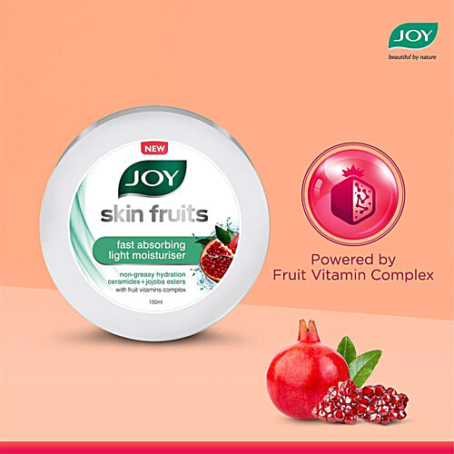 Joy Skin Fruits Fast Absorbing Light Moisturiser Cream 150Ml Container