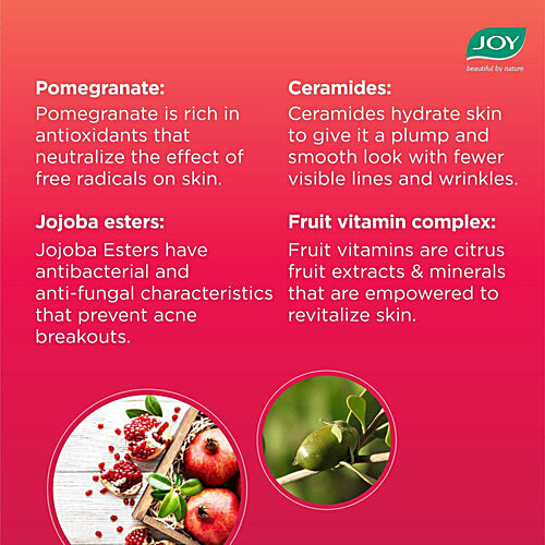 Joy Skin Fruits Fast Absorbing Light Moisturiser Cream 150Ml Container