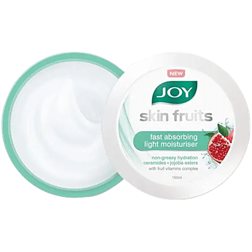 Joy Skin Fruits Fast Absorbing Light Moisturiser Cream 150Ml Container