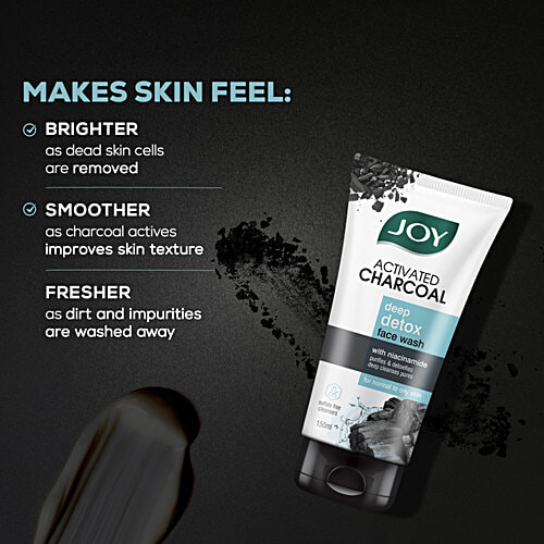 Joy Activated Charcoal Face Wash 150Ml