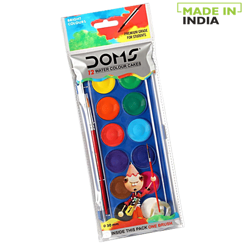 Buy Doms Water Colour Cakes 12 Shades Online at Best Price of Rs 50 ...