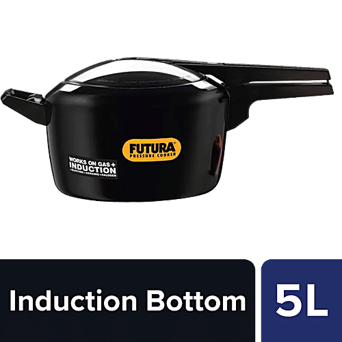Hawkins Futura Hard Anodised Aluminium Pressure Cooker Induction Base  Black, IFP50, L