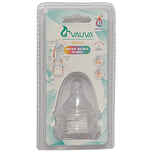 Buy Vauva Silicone Feeding Nipple/Teat Wide Neck Nipple Size XL