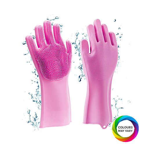 Buy Prozo+ Reusable Pair Of Non-Slip Scrubbing Household Silicone