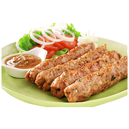 fresho! Chicken Seekh Kabab/Kebab, Tandoori Hot Spicy, 500 g - Main Image
