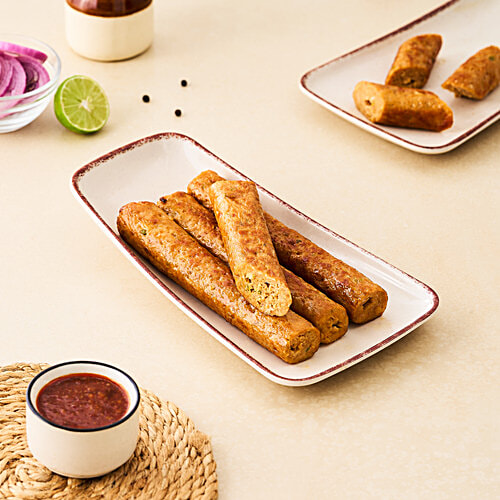 fresho! Chicken Seekh Kabab/Kebab, Hot Garlic, 500 g