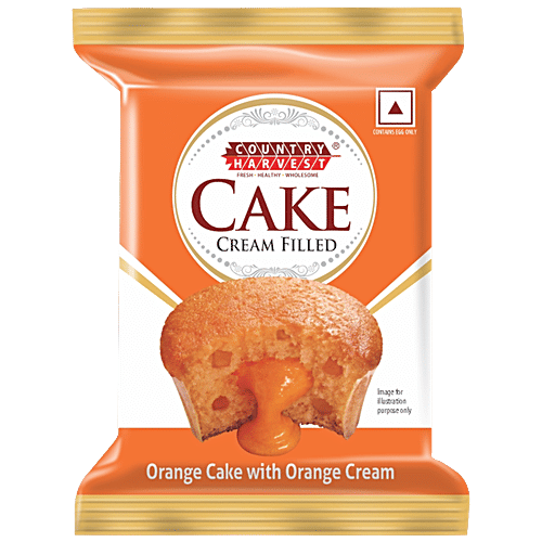 Country Harvest Orange Cake With Orange Cream, 16 g