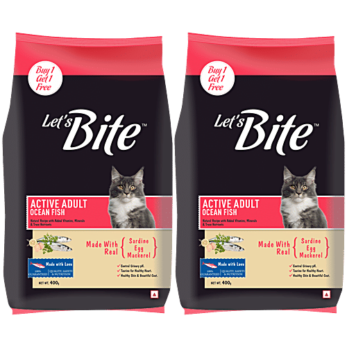 Buy Lets Bite Active Ocean Fish Adult Cat Dry Food Online at Best
