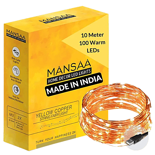 Buy Mansaa USB Copper String Fairy Lights For Home Decor 10 M