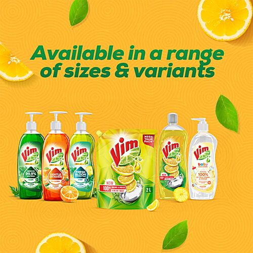 Vim Lemon Dishwash Liquid 2L