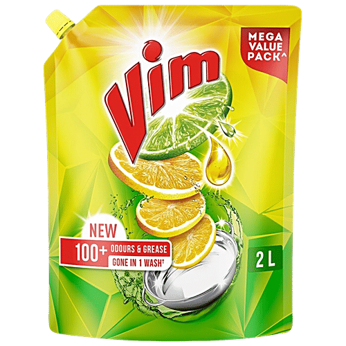 Vim Lemon Dishwash Liquid 2L