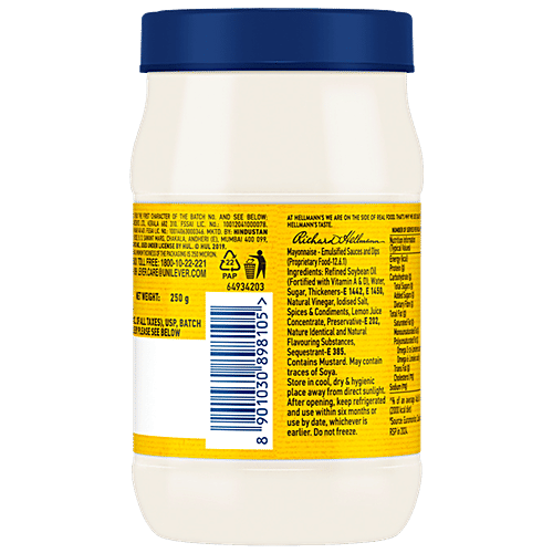 Hellmann'S Real Mayonnaise 250 Gm