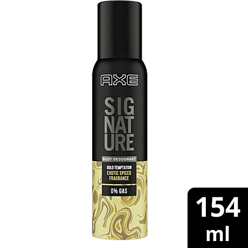 Buy Axe Signature - Gold Temptation, Long Lasting No Gas Deodorant