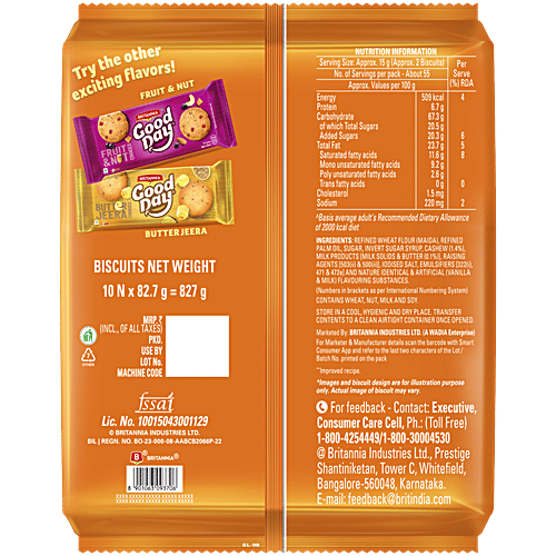 Britannia Good Day Cashew Biscuits 827 Gm