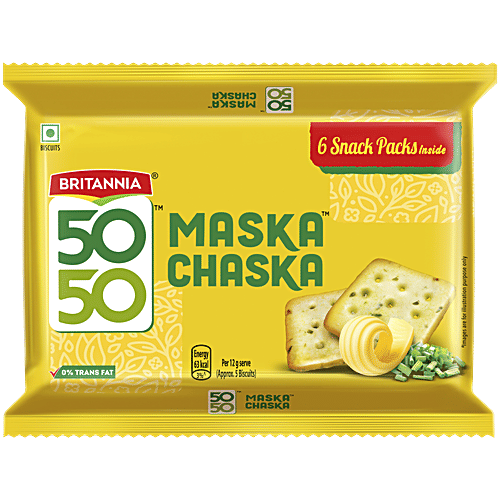 Britannia 50-50 Maska Chaska Biscuits 300 Gm