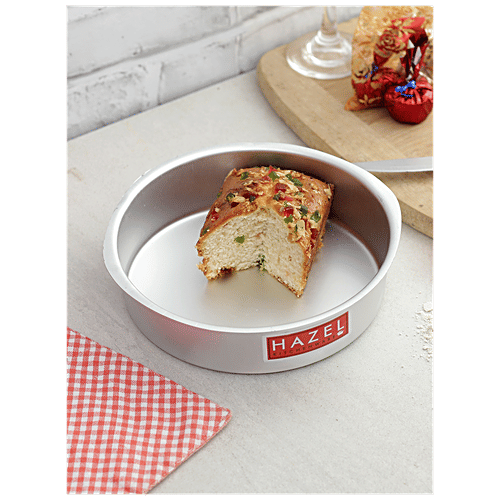 Hazel Aluminium Round Cake Mould Medium, Assorted Colour, pc